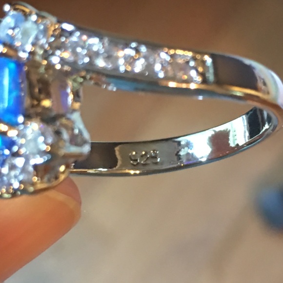 925 sterling silver engagement wedding ring - Picture 7 of 7